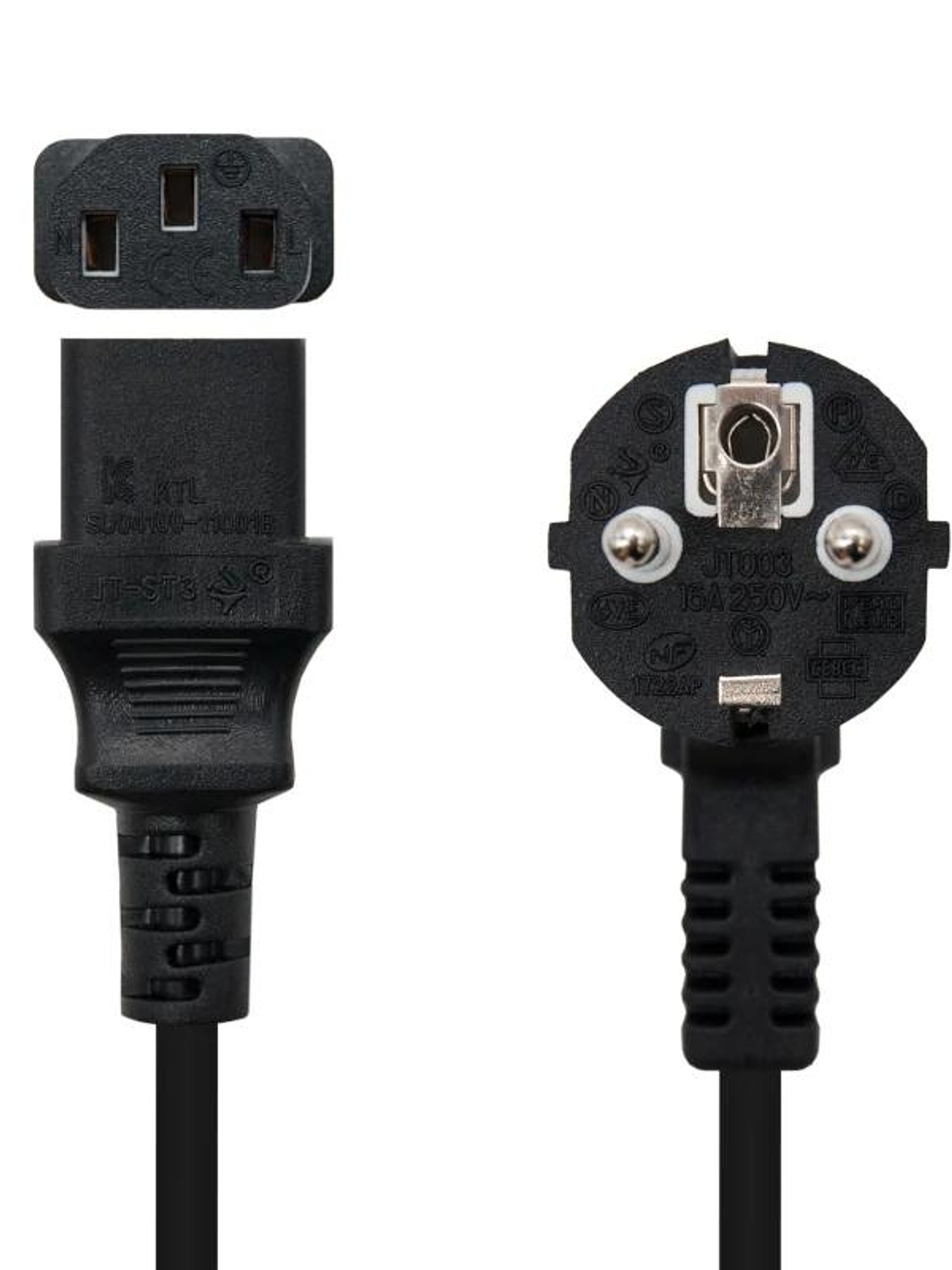 Nanocable Cable Alimentación CPU CEE7-M-C13-H 2M 2