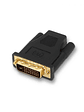 Aisens Adaptador DVI 24+1/M a HDMI A/H oro negro - Miniatura 1