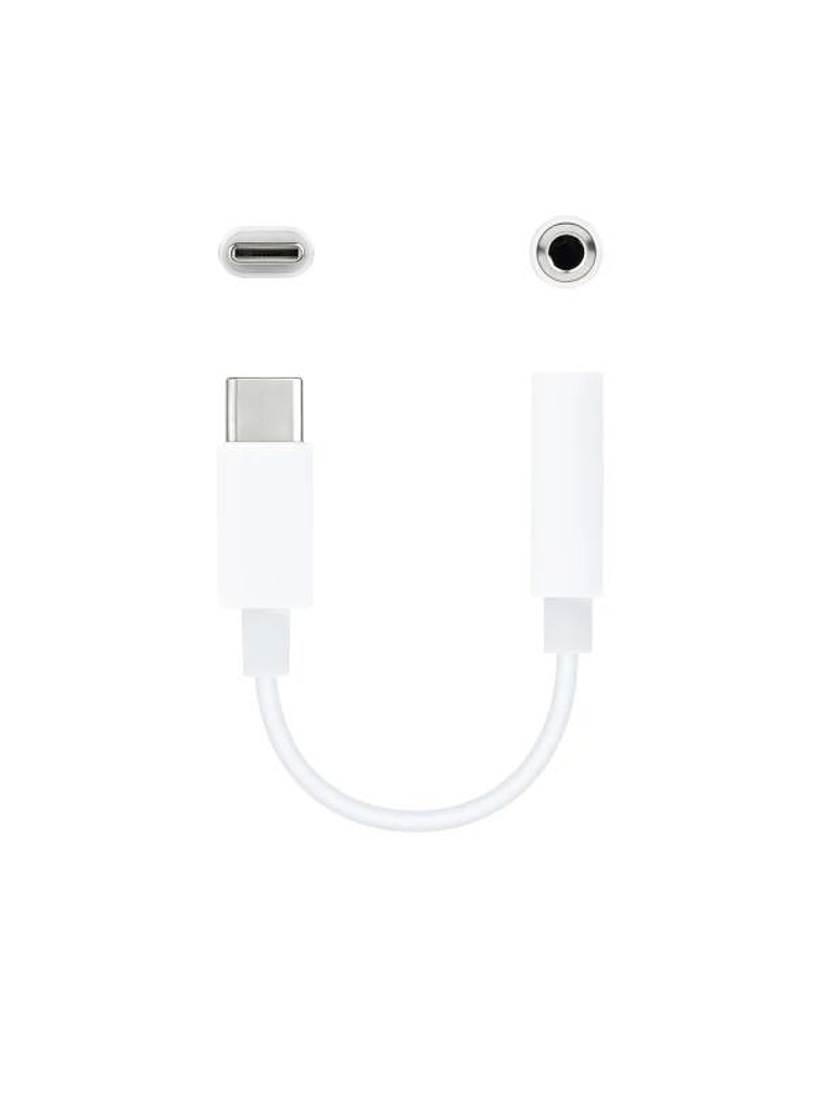 Nanocable Adaptador Audio USB-C-M a Jack-H, Blanco 3
