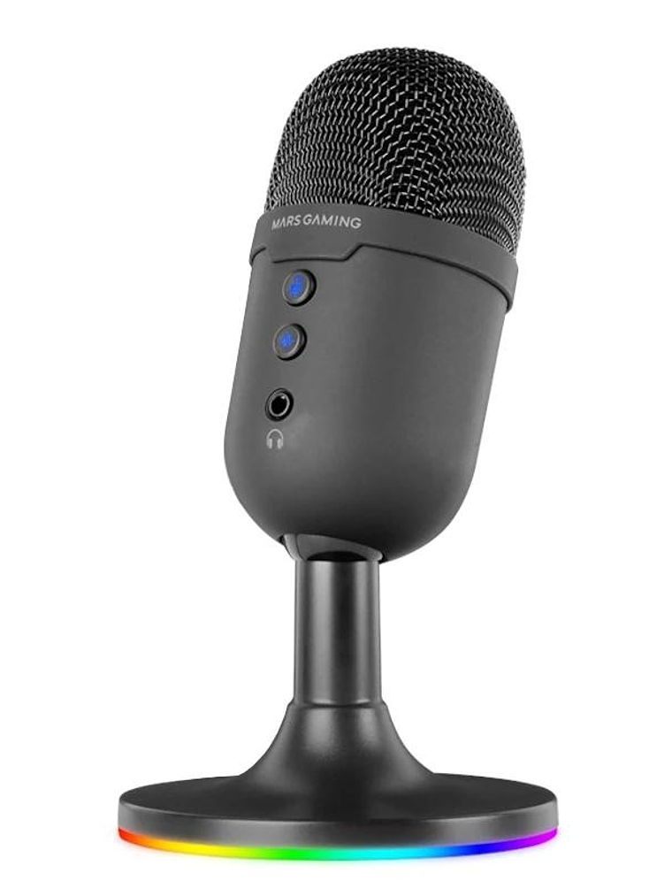 MARS GAMING MICRÓFONO DE ESTUDIO ARGB, SILENCIAR 1
