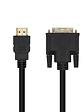 Aisens Cable DVI 18+1/M a HDMI A/M negro 1.8m - Miniatura 1