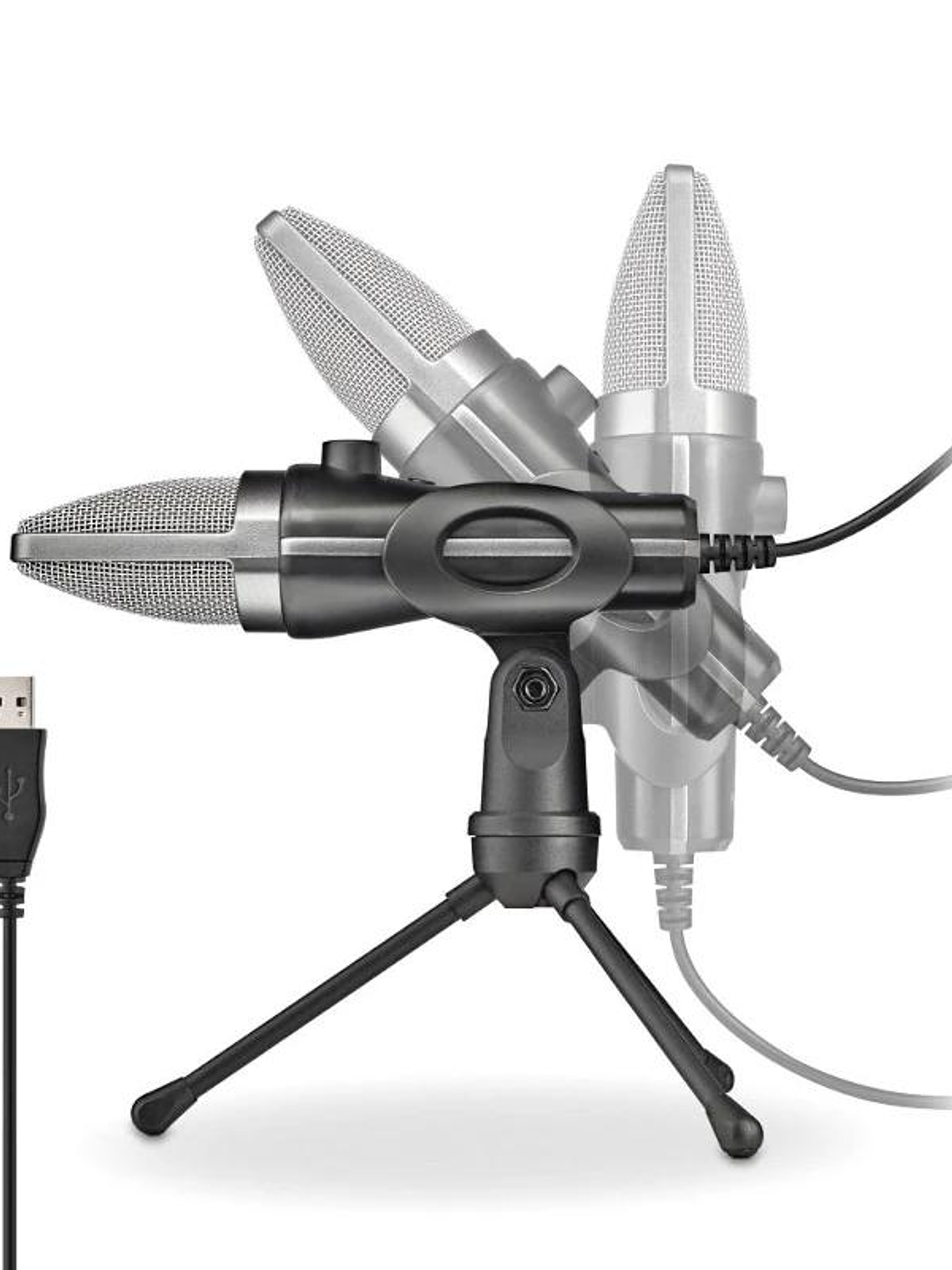 NGS Micrófono PC Usb con soporte tripode 3