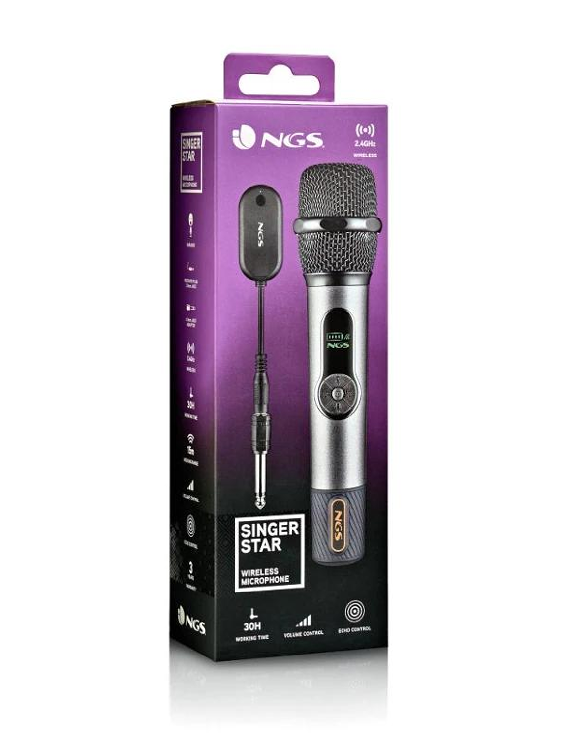 NGS Micrófono Inalámbrico SINGERSTAR vocal din. 4