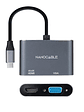 Nanocable Conversor USB-C/M a HDMI-VGA/H 15 cm - Miniatura 2