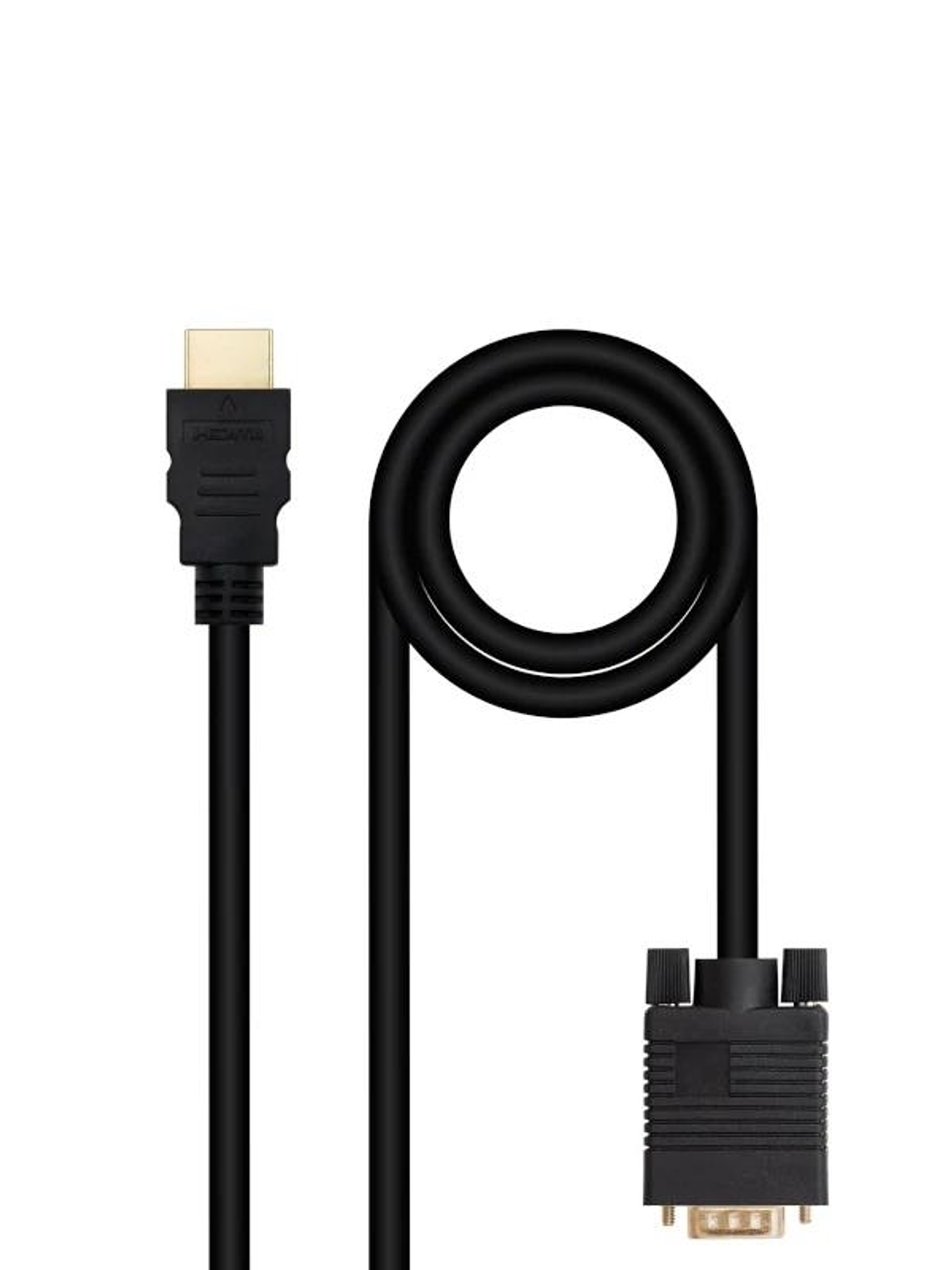 Nanocable Conversor HDMI a VGA M-M, 1.8 m Negro 1