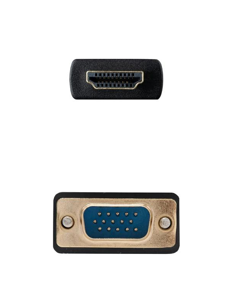 Nanocable Conversor HDMI a VGA M-M, 1.8 m Negro 3