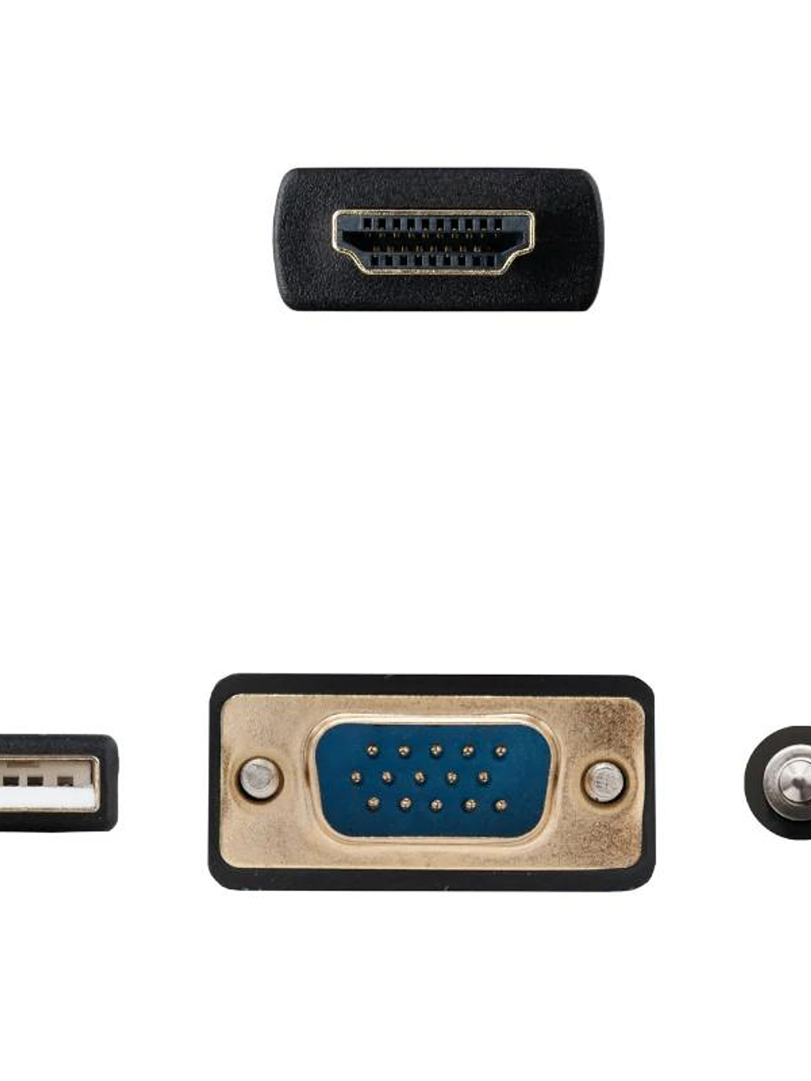 Nanocable Conversor HDMI a VGA-Jack-UBS, 1.8 m 3