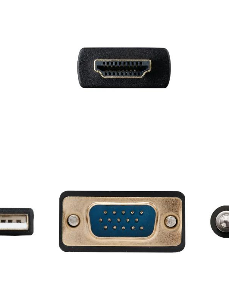 Nanocable Conversor HDMI a VGA-Jack-UBS, 1.8 m 3