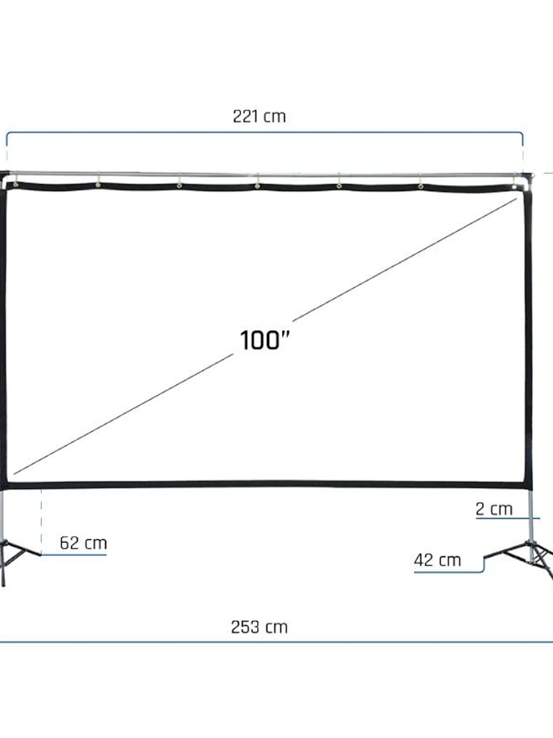 iggual Pantalla exterior portable 100
