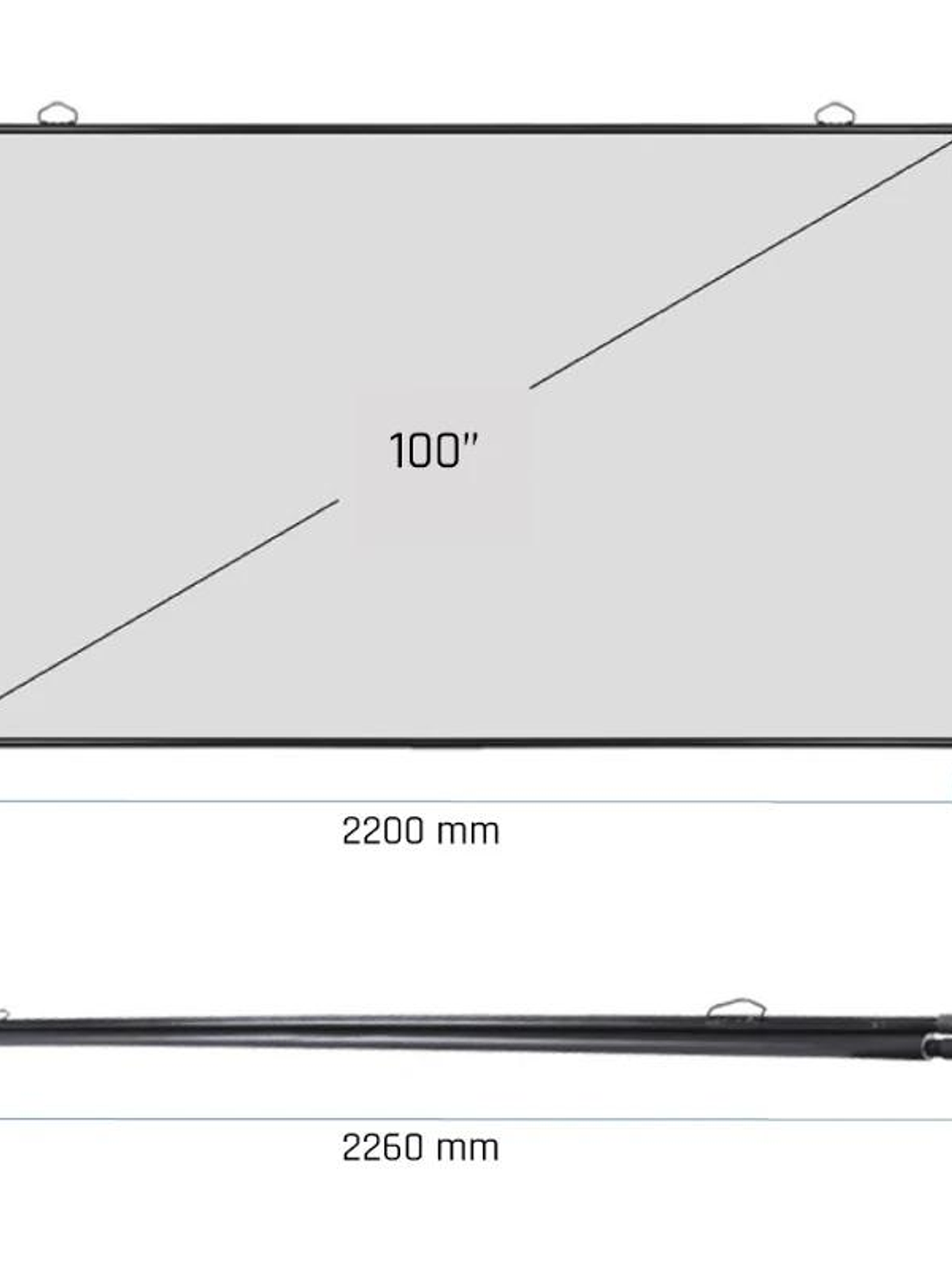 iggual Pantalla enrollable manual 100
