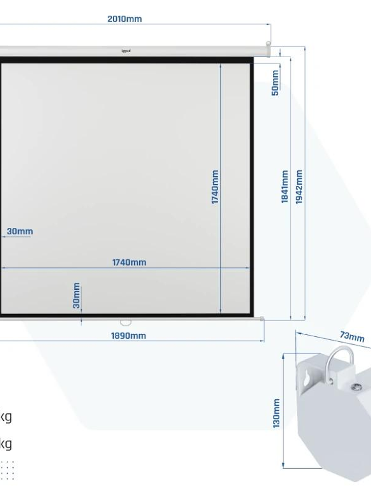 iggual Pantalla eléctrica 4:3 100
