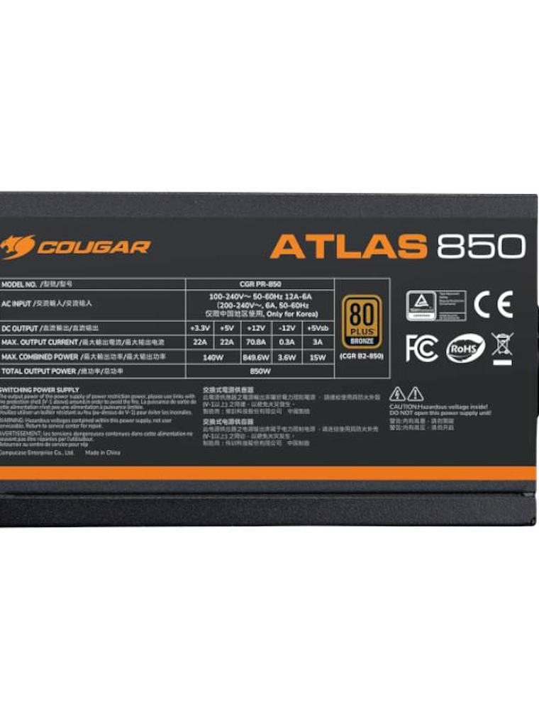 Cougar Fuente Alim ATLAS 650 80+bronze 24-pin 3