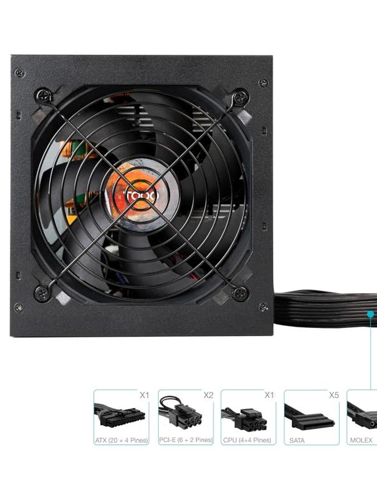 Tooq Fuente Alim.TQHELIOS-650SP 650W 80+ Bronze 3