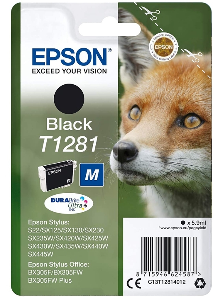 Epson Cartucho T1281 Negro 1