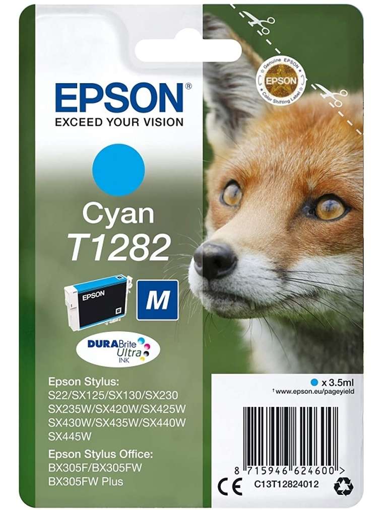 Epson Cartucho T1282 Cyan 1