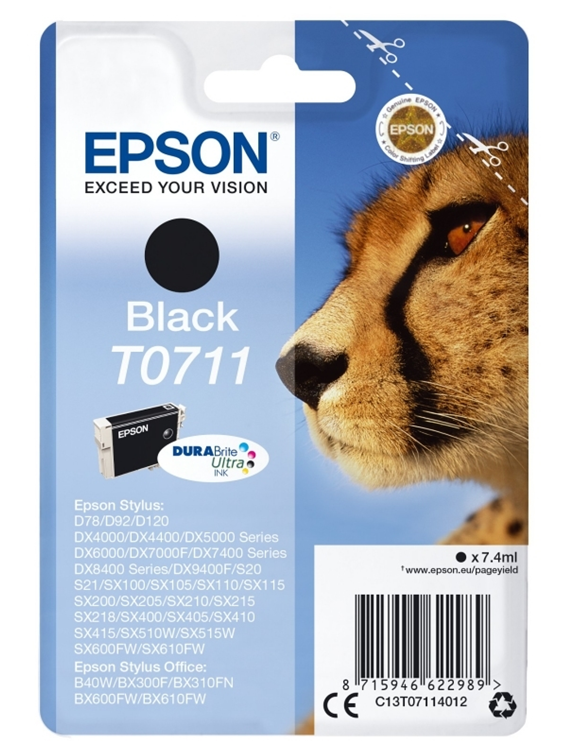 Epson Cartucho T0711 Negro 1