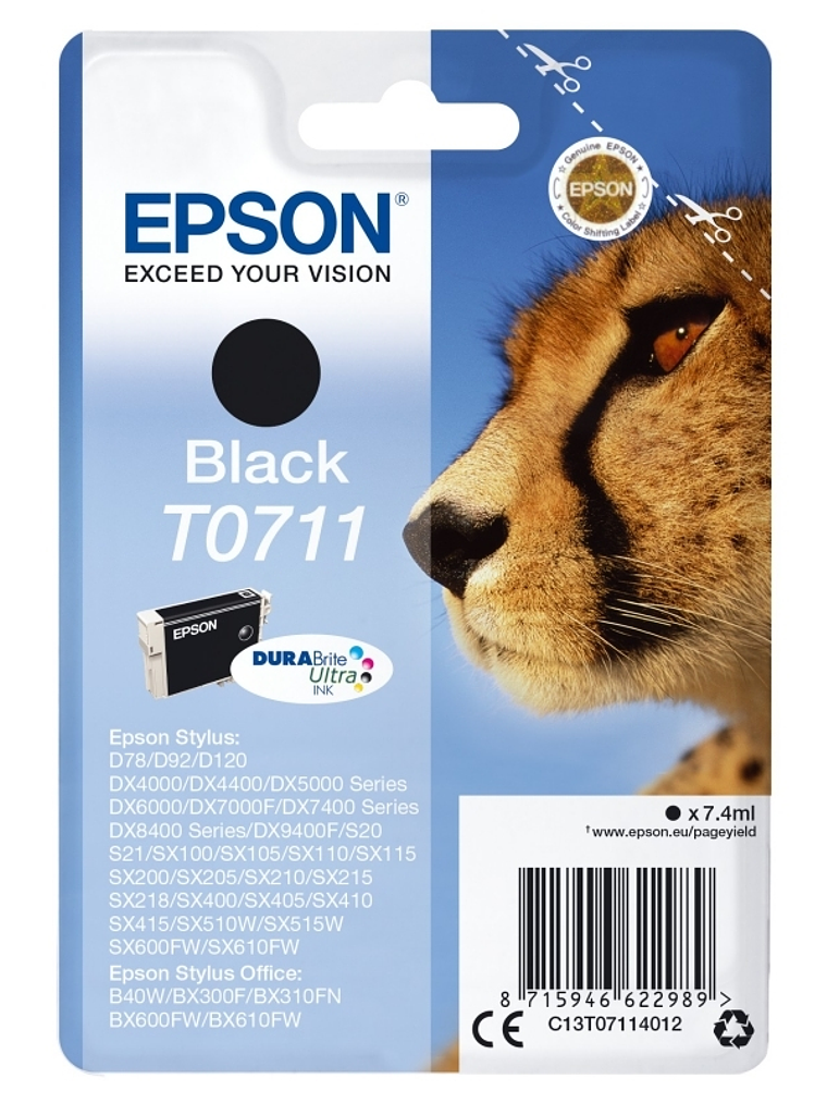 Epson Cartucho T0711 Negro 1