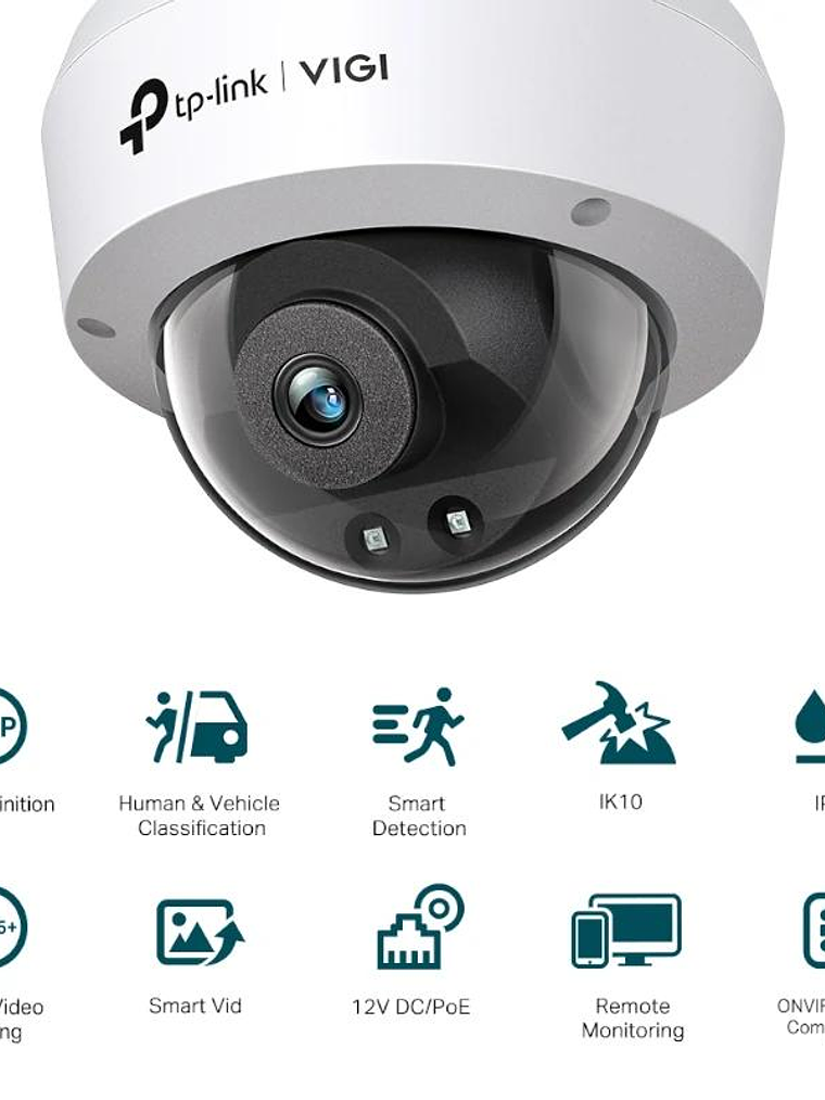 VIGI Cámara IP Domo C240I 4MP Plástico IR 2.8mm 2