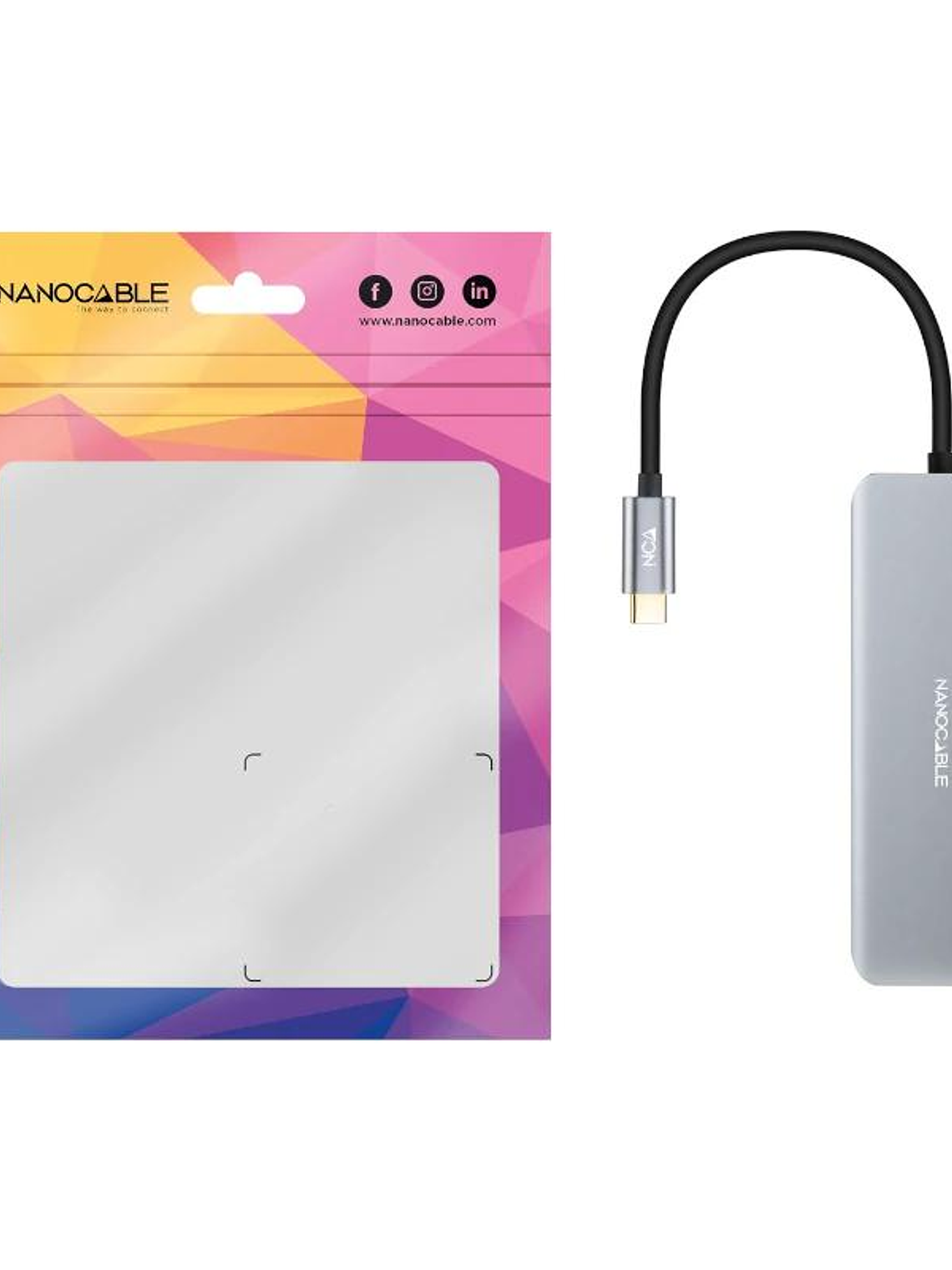 Nanocable Hub USB-C 2xUSB-A+2xUSB-C+HDMI+USB-C PD 3