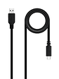 Nanocable Cable USB 2.0 3A USB-C-M/M 1.5M Negro - Miniatura 2