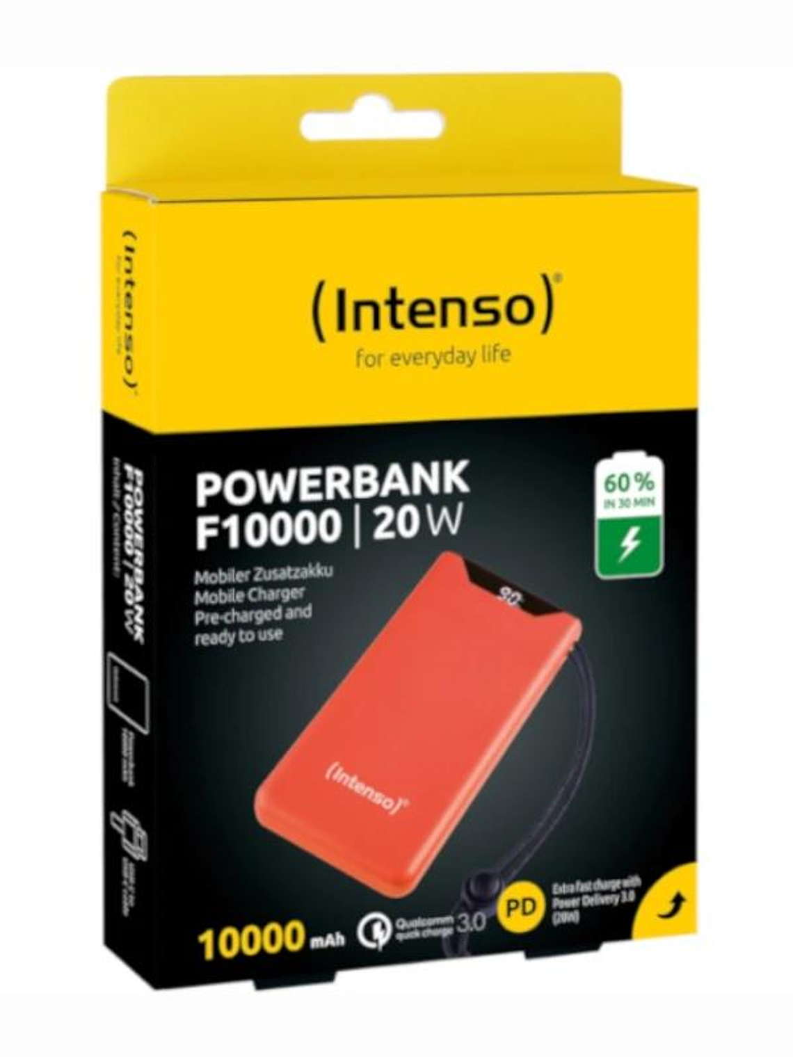 Intenso | PowerBank F10000 | 10000 mAh | Naranja 4
