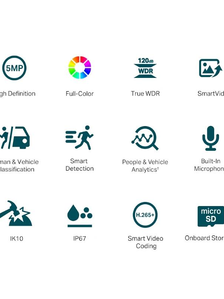 VIGI Cámara IP Domo C250 5MP Plástico Full-Color 4 2