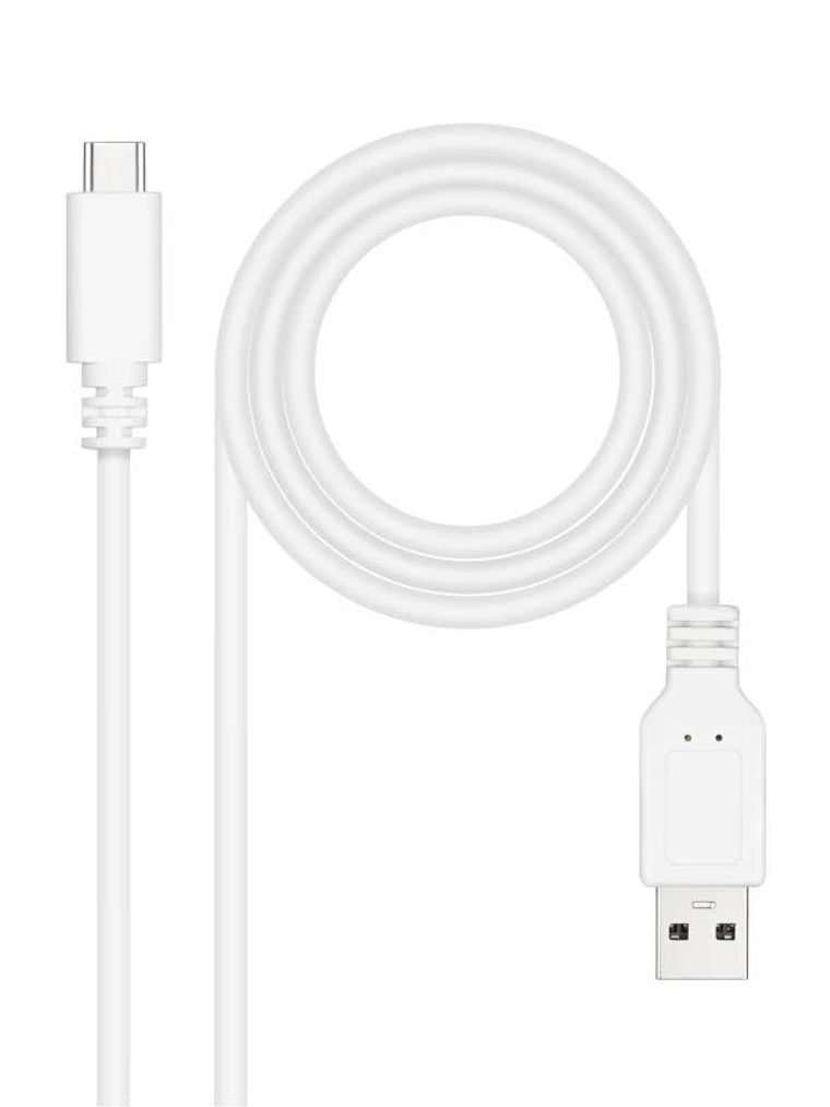 Nanocable Cable USB 2.0 3A USB-C-M/M 1M Blanco 2