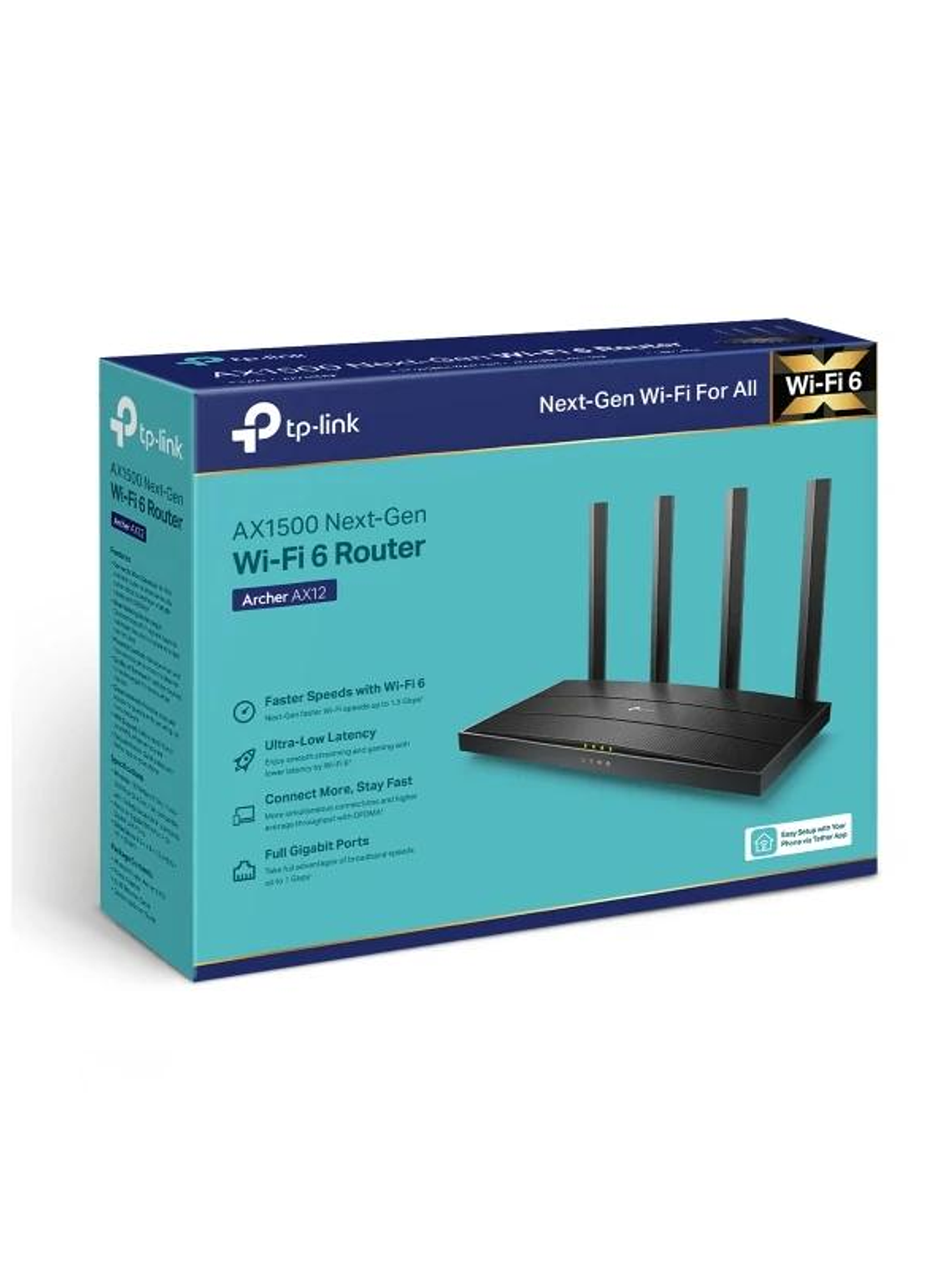 TP-Link Archer AX12 Router WiFi6 AX1500 1xGb WAN 2