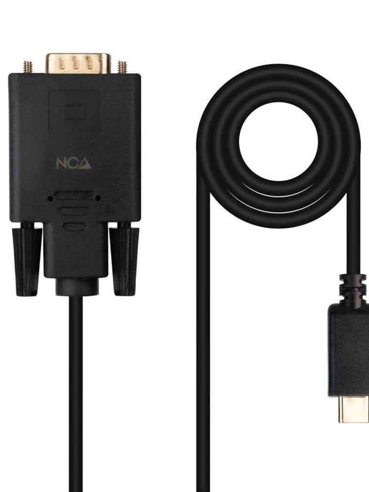 Nanocable Cable Conversor USB-C/M a VGA/M 1,8 M 1