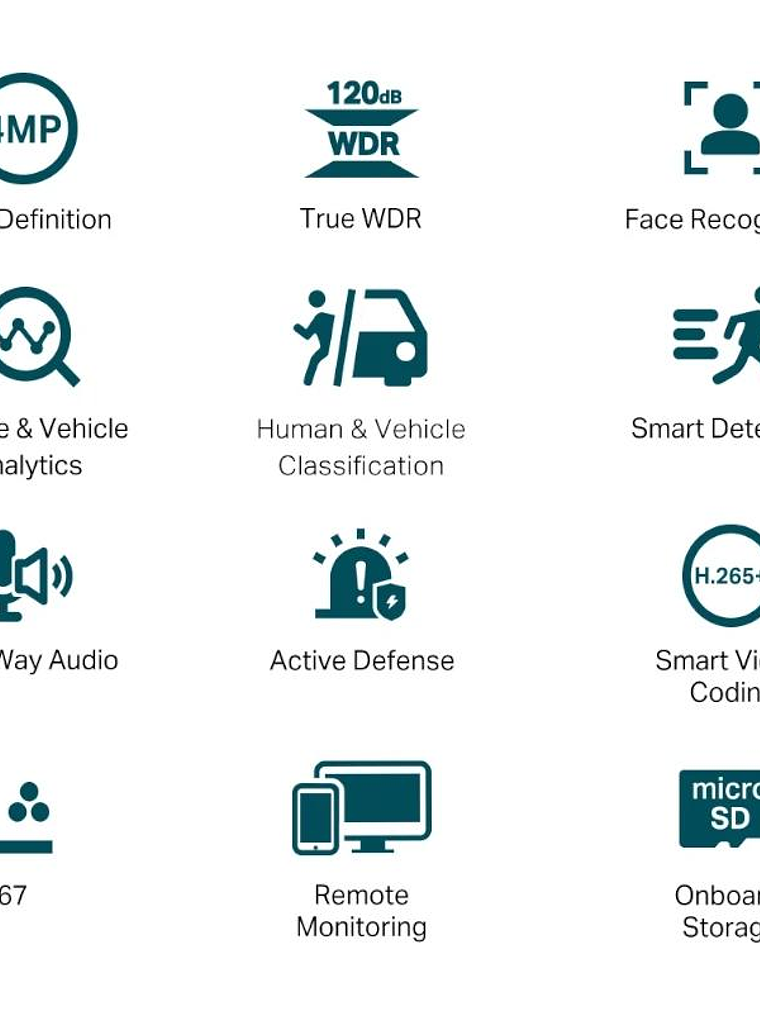 VIGI Cámara IP Bullet C340S 4MP Plástico Full-Colo 2