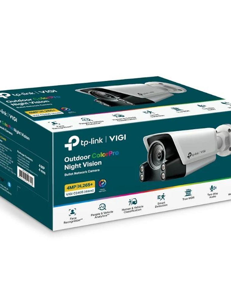 VIGI Cámara IP Bullet C340S 4MP Plástico Full-Colo 3