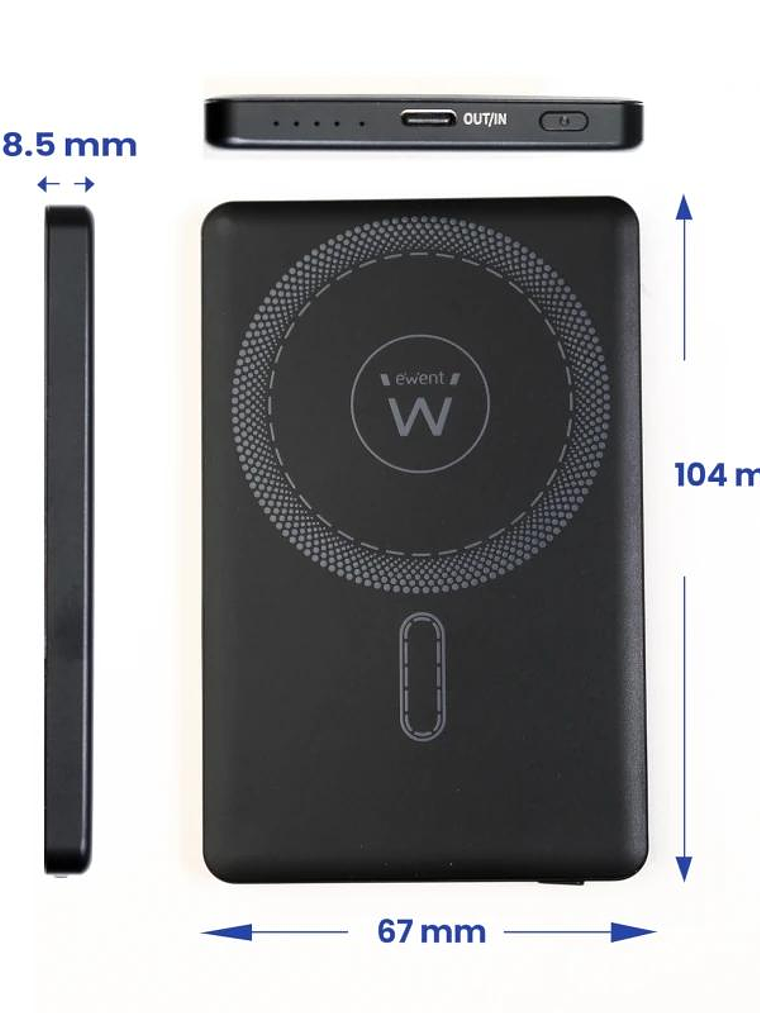 EWENT POWERBANK SLIM 5000mAh MagSafe PD 20W 2