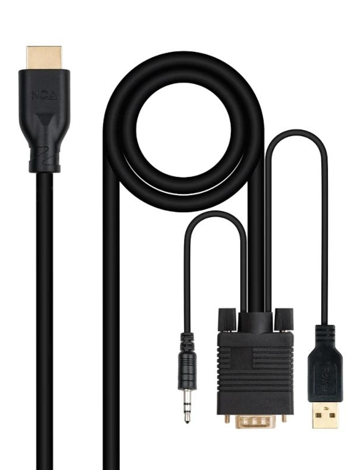 Nanocable Conversor VGA+Audio a HDMI M-M 1,8 m 1