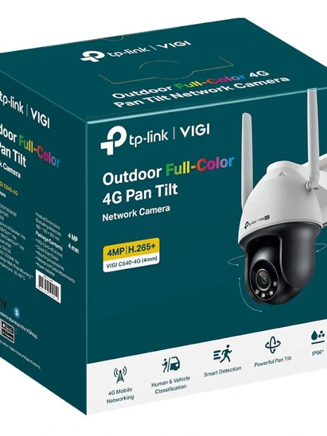 VIGI Cámara IP PT C540-4G 4MP Plástico Full-Color 3
