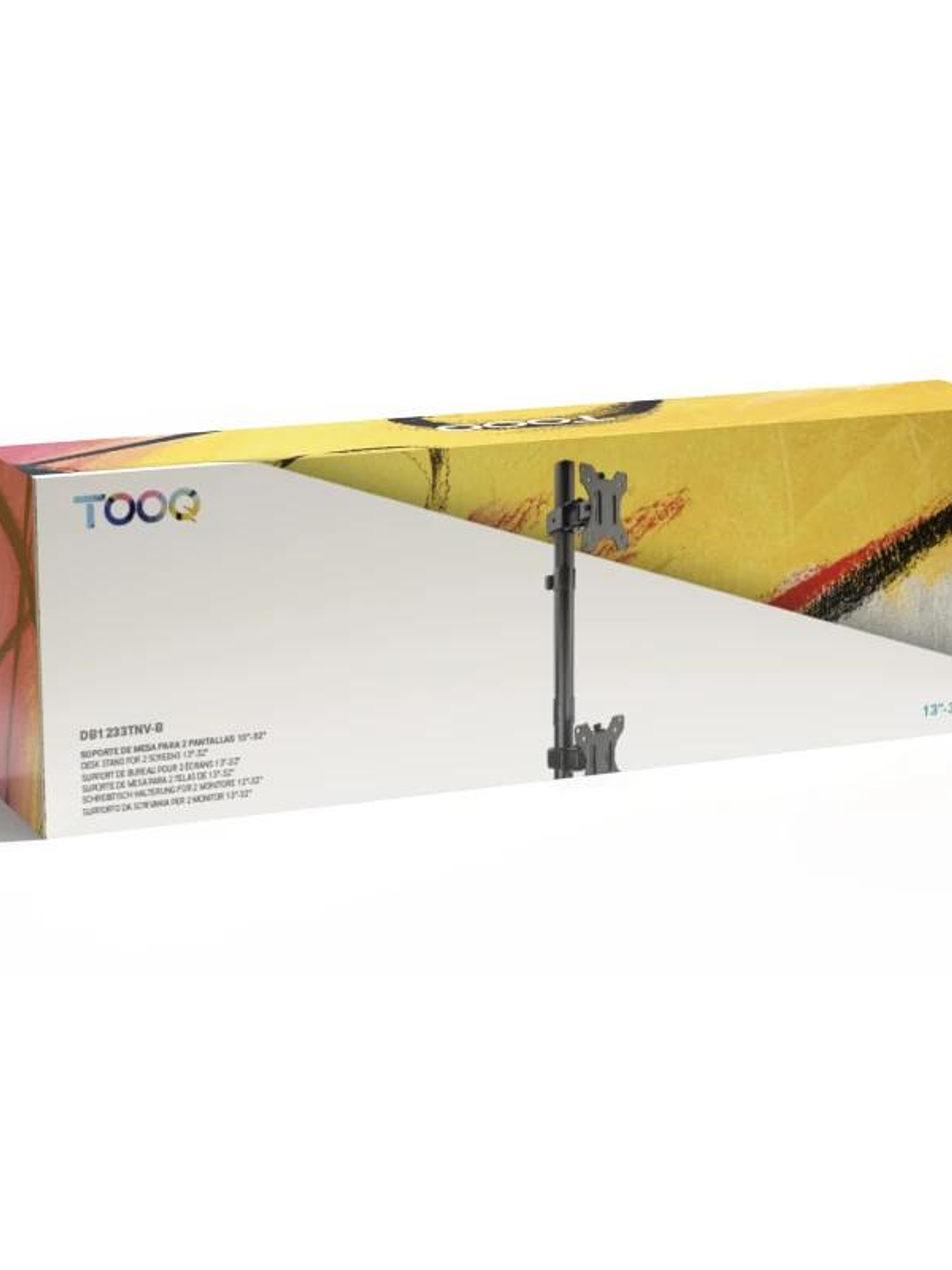 Tooq DB1233TNV-B Soporte mesa 2 brazos vertical 3