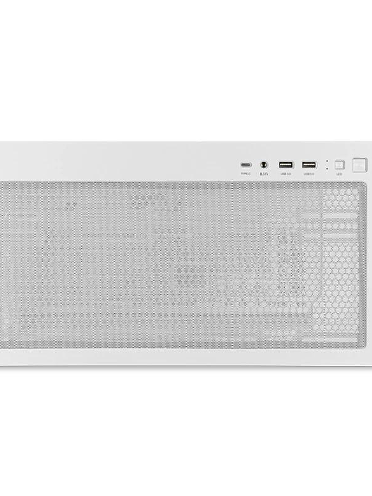 NOX Semitorre HUMMER ETHER  Cristal Curvo Blanco 4