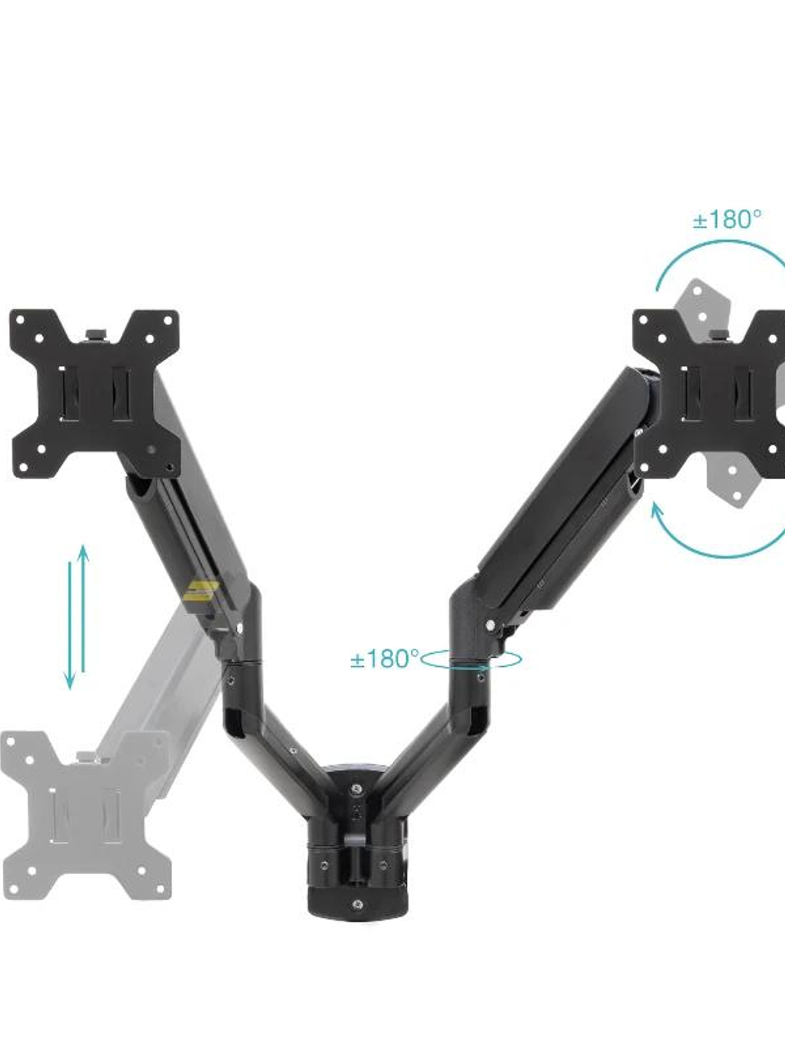 Tooq Soporte Pared LP1434TNR-B 2 brazo 13-34 Negro 2