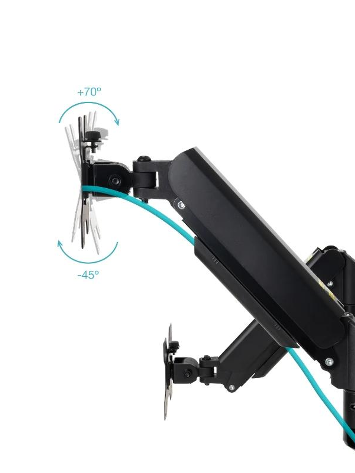 Tooq Soporte Pared LP1434TNR-B 2 brazo 13-34 Negro 3