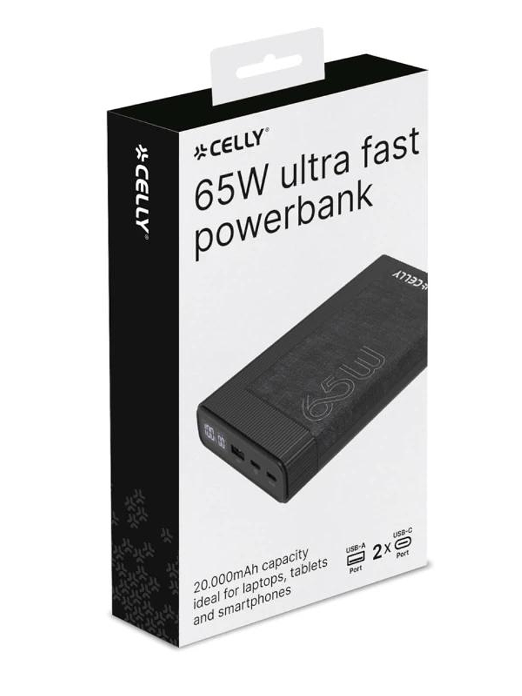 Celly Powerbank PD65W 20000 mAh 65w EVO Negra 2