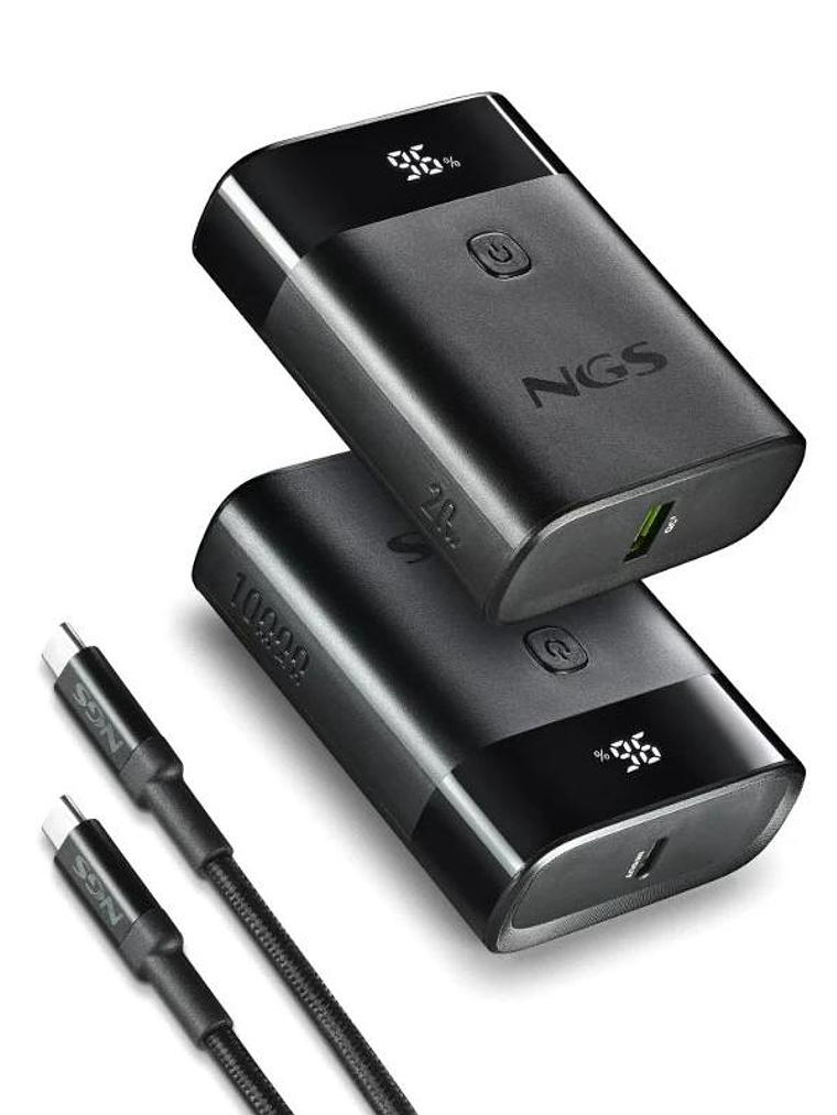 NGS BATERIA EXTERNA PORTATIL CARGA RAPIDA 22,5W 3