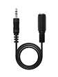 Nanocable Cable Audio, Jack 3.5/M-H, Negro, 3 M - Miniatura 1
