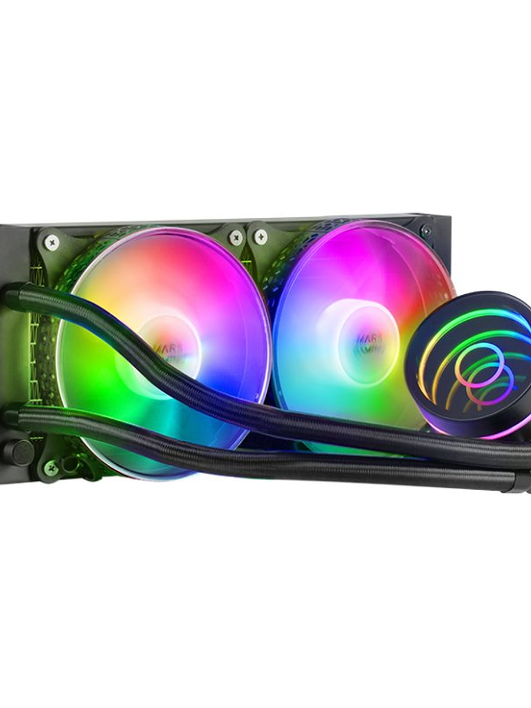 MARS GAMING Refrigeracion  ML-ONE240 2X12CM Black 2