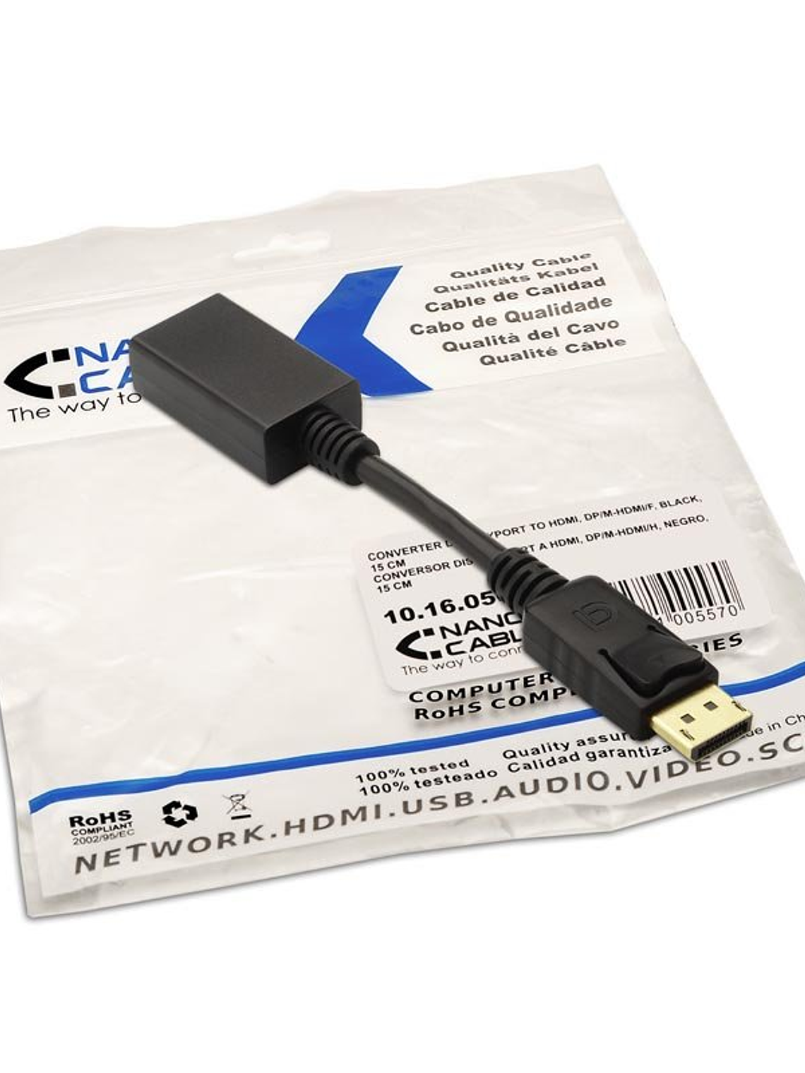 Nanocable Adaptador Displayport (M) a Hdmi (H) 2