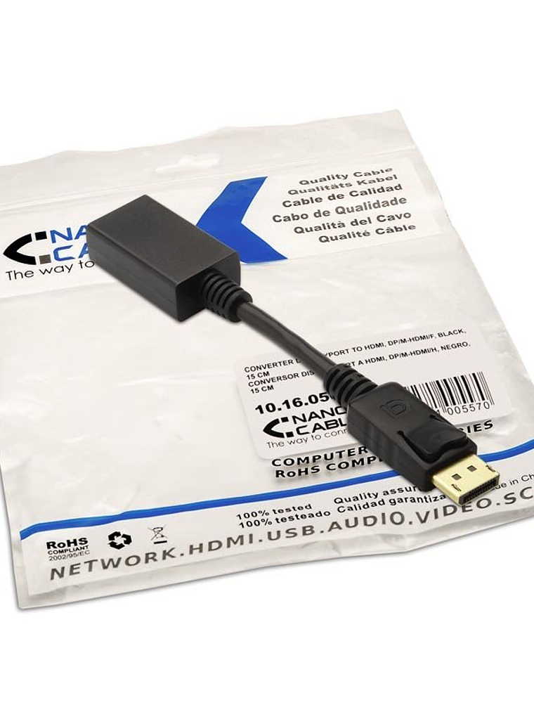 Nanocable Adaptador Displayport (M) a Hdmi (H) 2