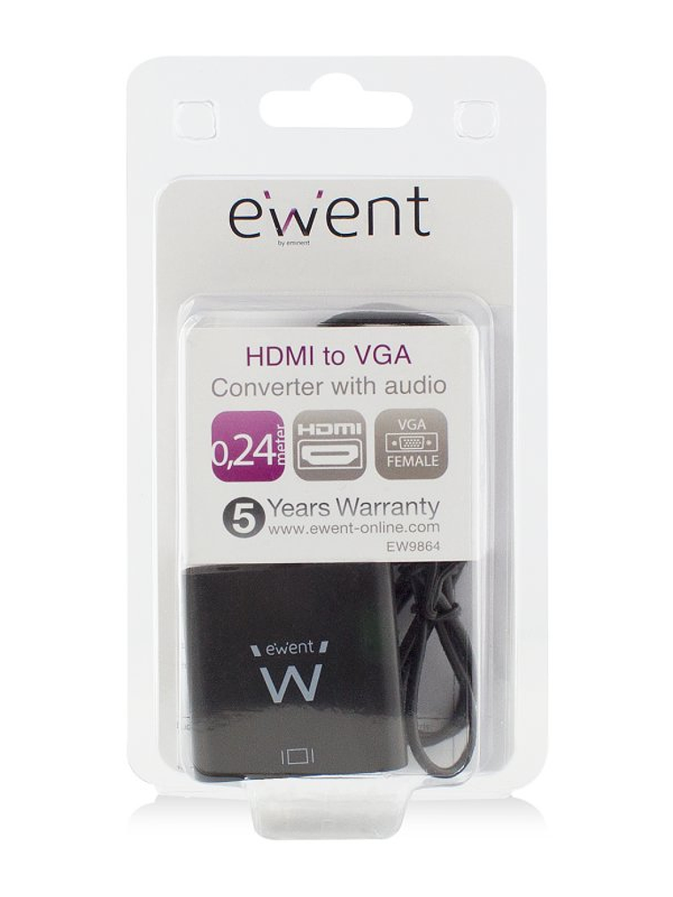 EWENT EW9864 Adaptador Hdmi/Vga con Audio 3