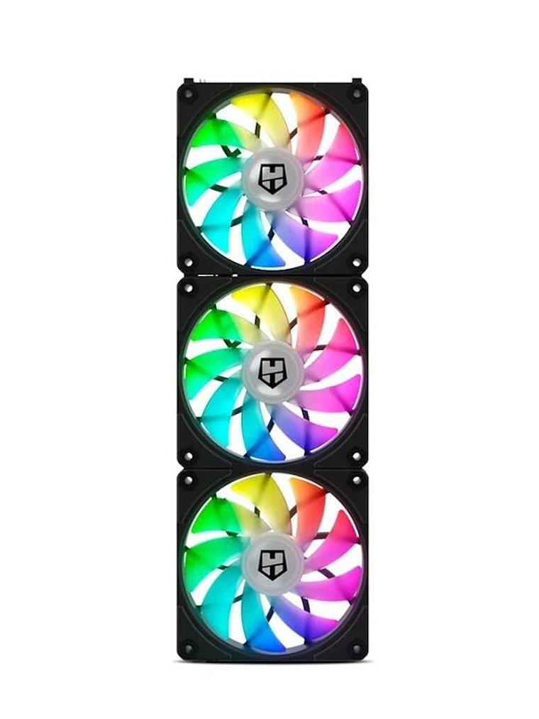 NOX HUMMER EASYLINK | ARGB FANS KIT NEGROS 1