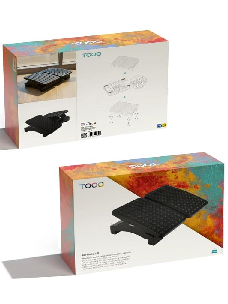 Tooq Reposapiés ajustable altura/inclinación confo 3