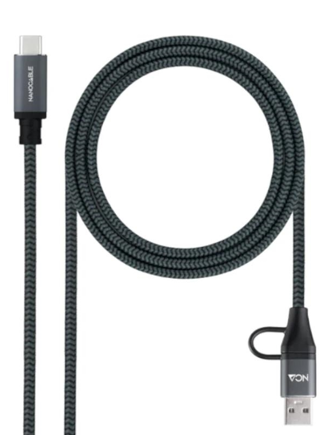 Nanocable Cable USB3.2 100W USB-C+A/USB-C 1 M 1
