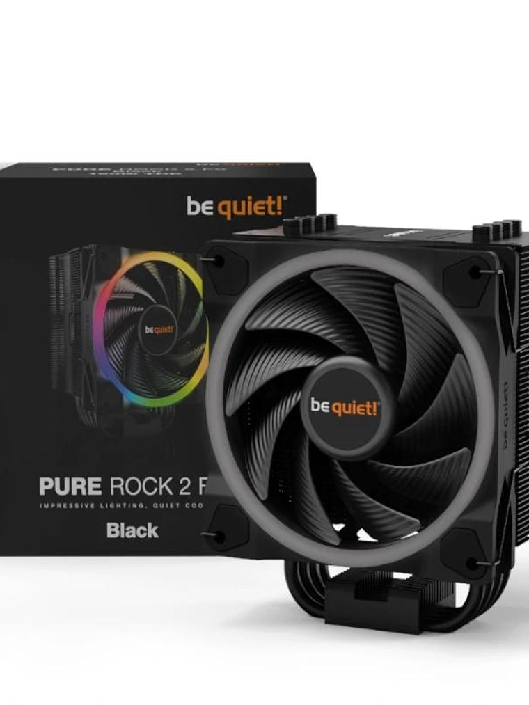be quiet! Ventilador Pure Rock 2 FX ARGB 120mm neg 1
