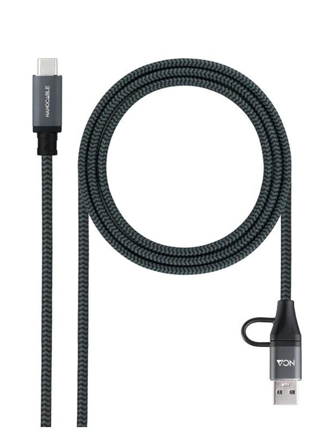 Nanocable Cable USB3.2 100W USB-C+A/USB-C 3 M 1